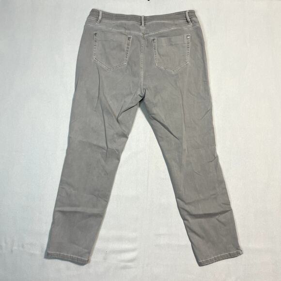 J. Jill Authentic Women's Fit Slim Ankle Jeans Beige Denim - Size 12 - Picture 3 of 8